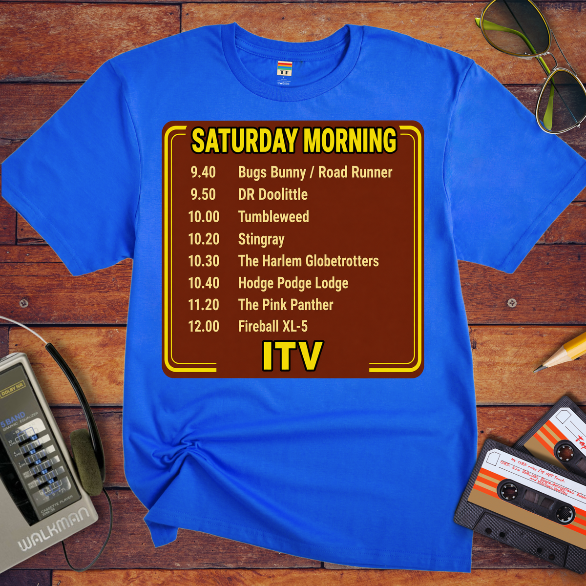 'Saturday Morning ITV' Funny T-Shirts
