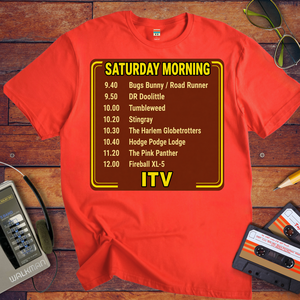 'Saturday Morning ITV' Funny T-Shirts