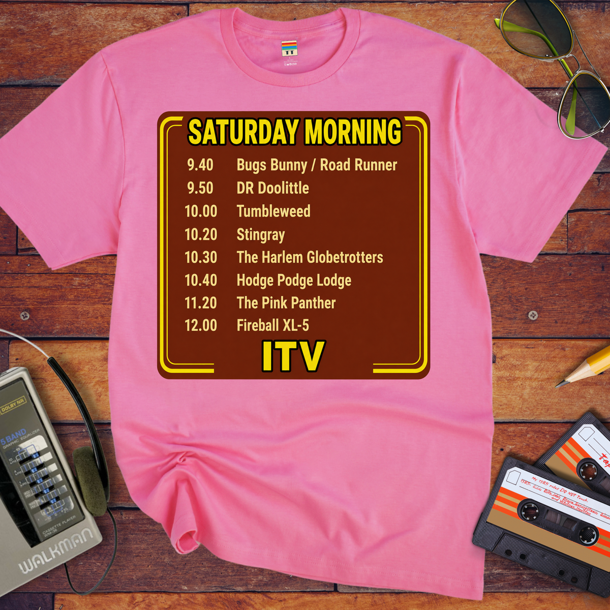 'Saturday Morning ITV' Funny T-Shirts