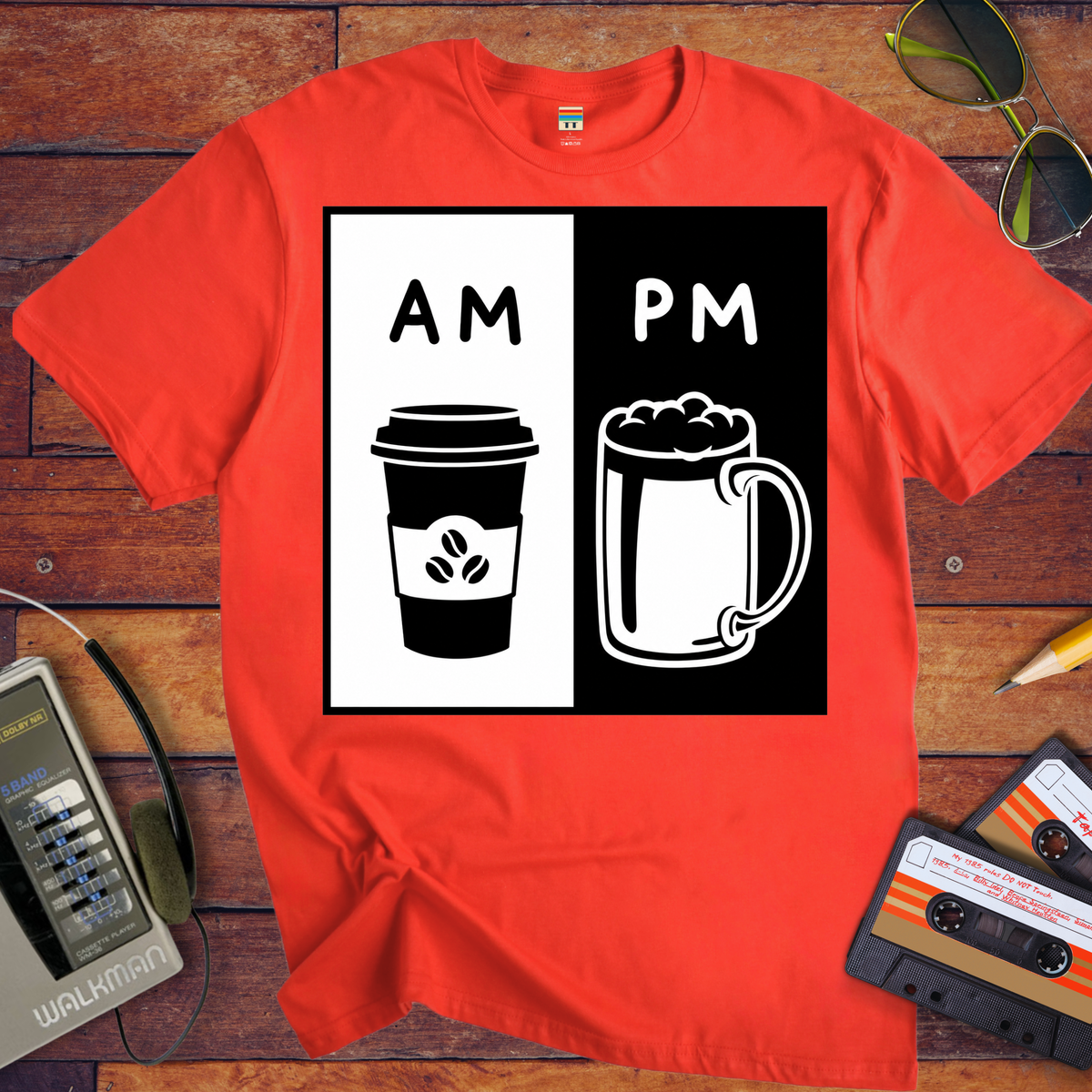 'AM PM' Funny T-Shirts