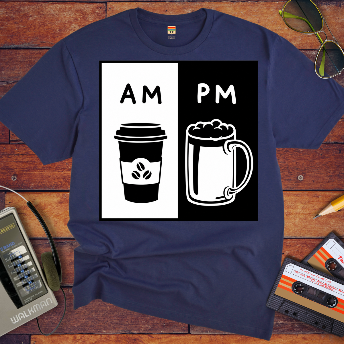 'AM PM' Funny T-Shirts