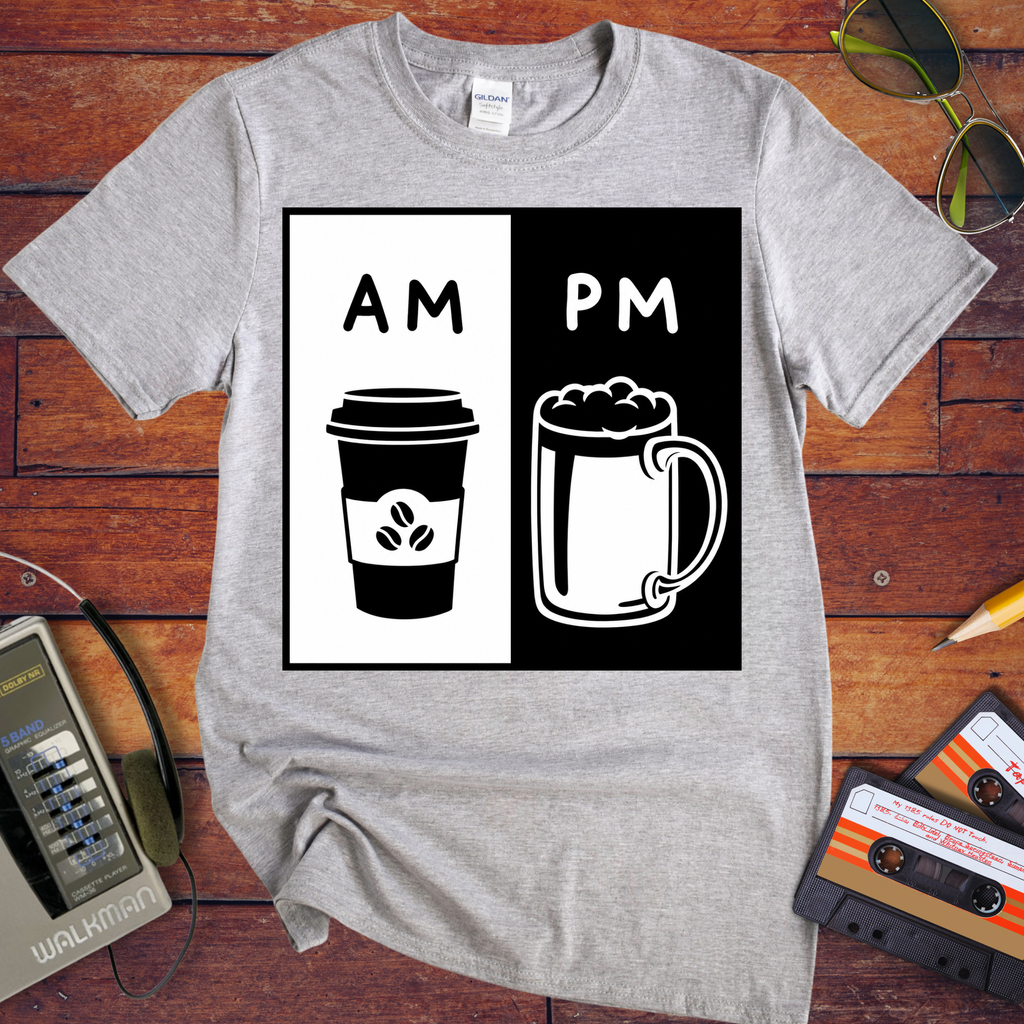 'AM PM' Funny T-Shirts