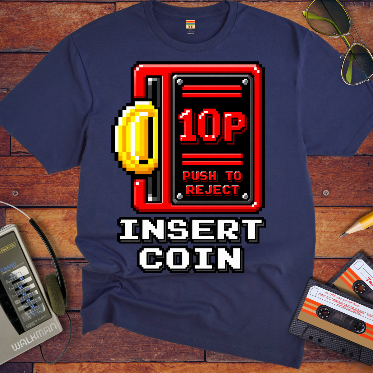 'Insert Coin' Funny T-Shirts