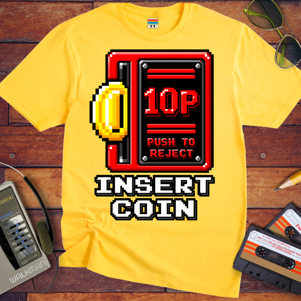 'Insert Coin' Funny T-Shirts