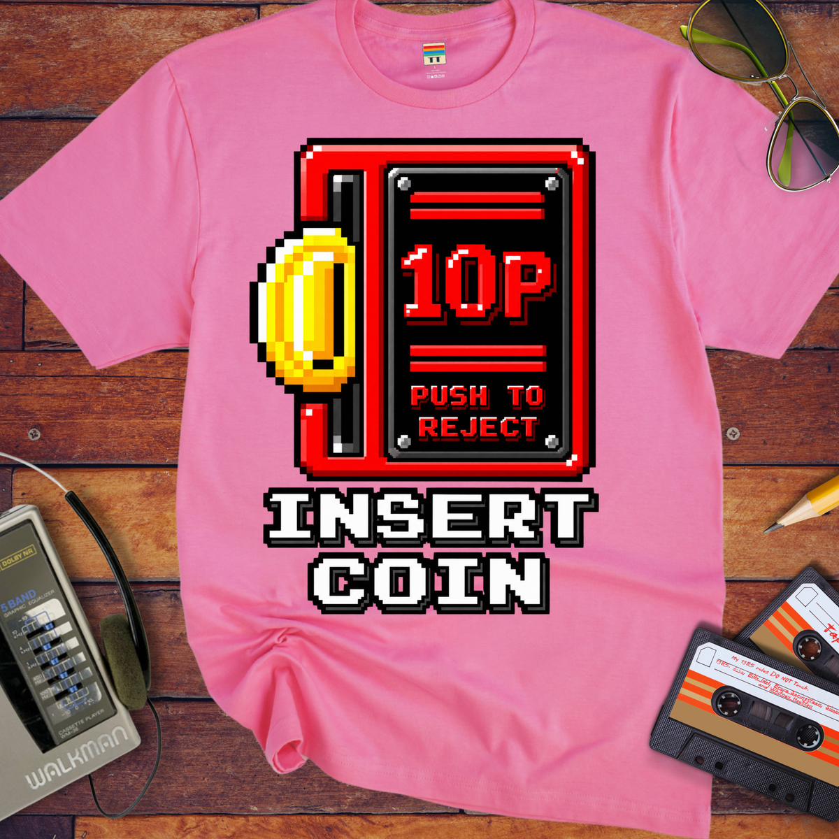 'Insert Coin' Funny T-Shirts