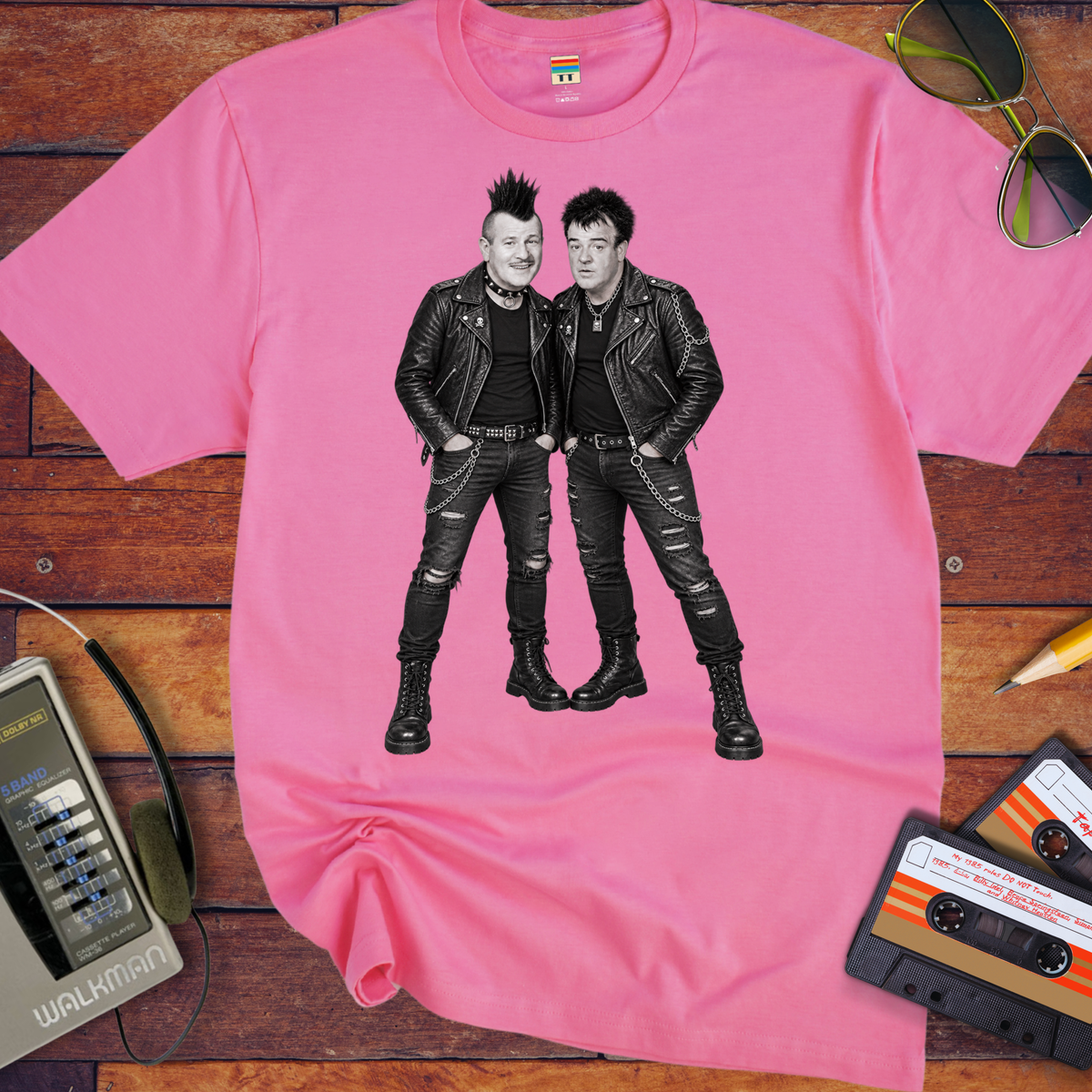 'Abbott & Costello old-school punks' Funny T-Shirts