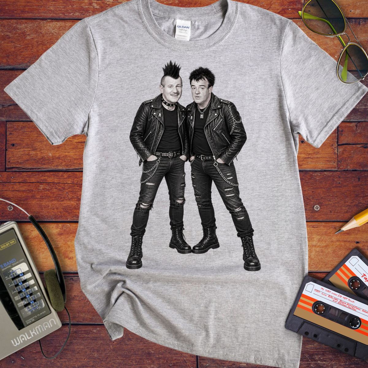 'Abbott & Costello old-school punks' Funny T-Shirts