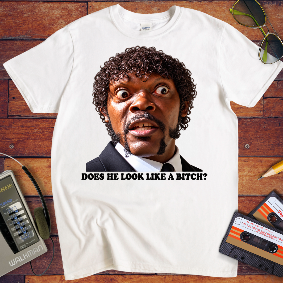 'DOES HE LOOK LIKE A BITCH' Funny T-Shirts