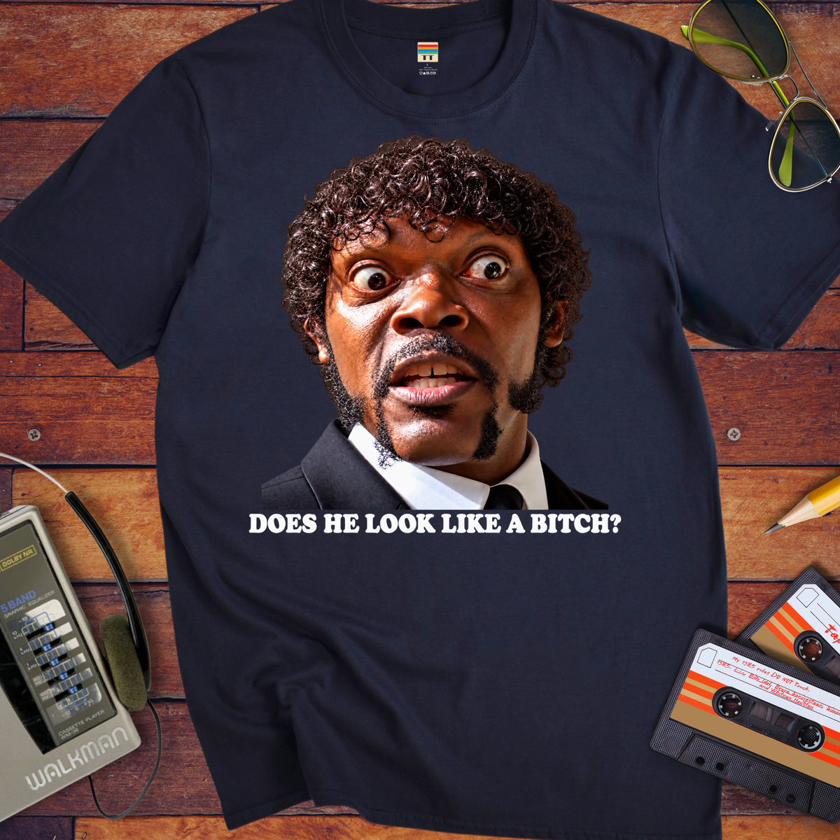 'DOES HE LOOK LIKE A BITCH' Funny T-Shirts