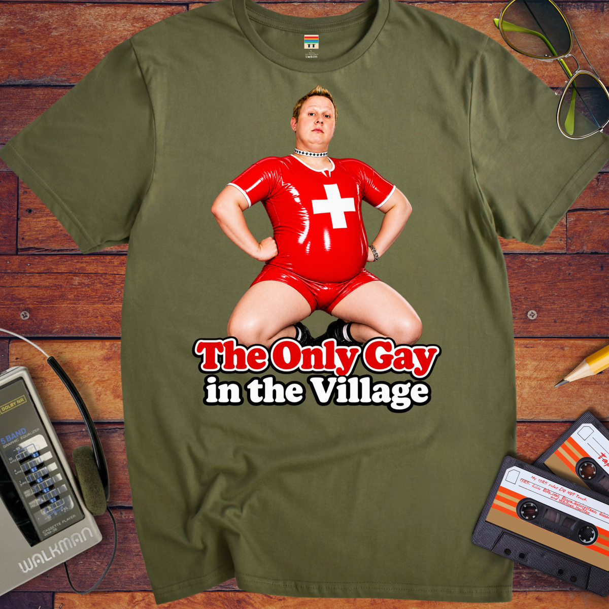 'The Only Gay in the Village' Funny T-Shirts