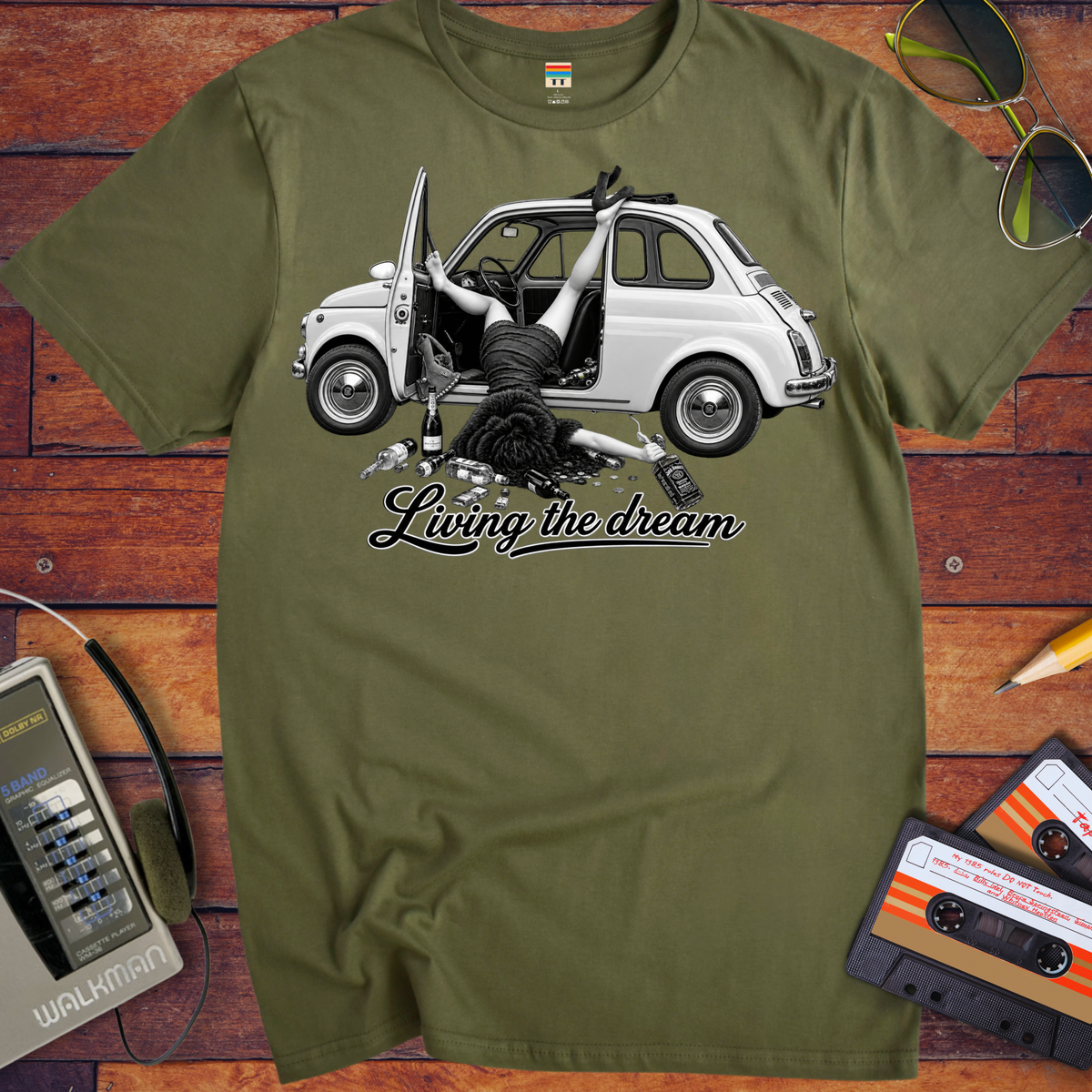 'Living the dream'  Funny T-Shirts