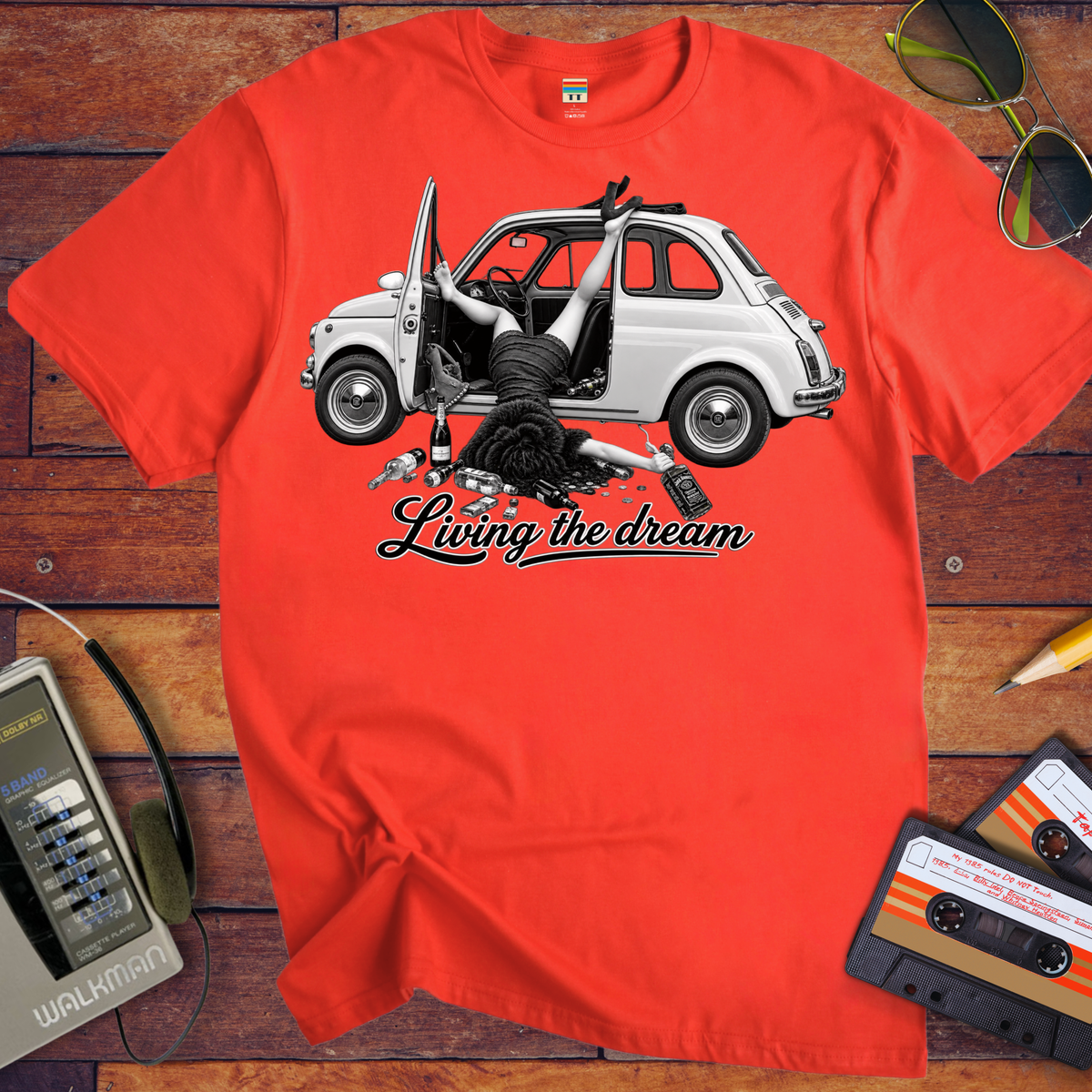 'Living the dream'  Funny T-Shirts