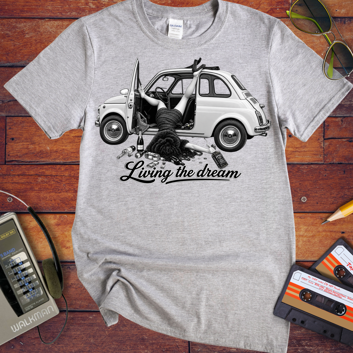 'Living the dream'  Funny T-Shirts