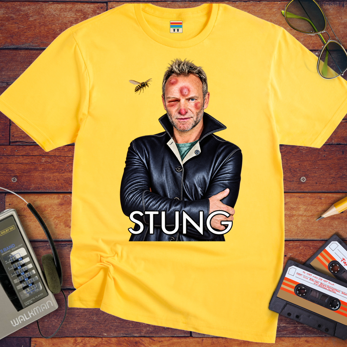 'Stung'  Funny T-Shirts