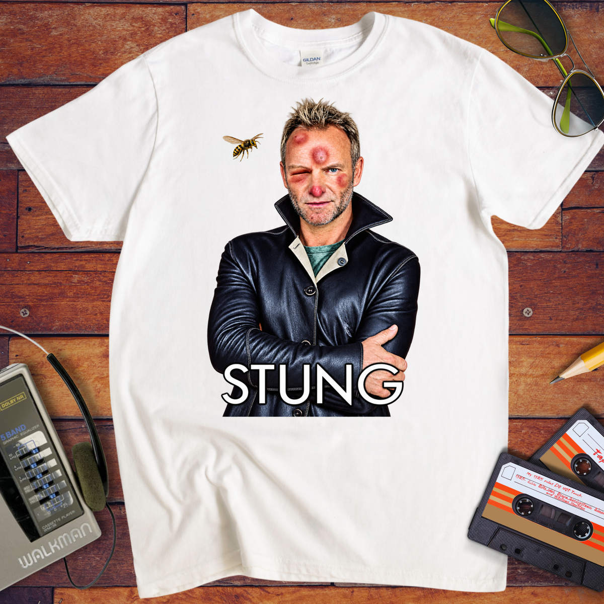 'Stung'  Funny T-Shirts