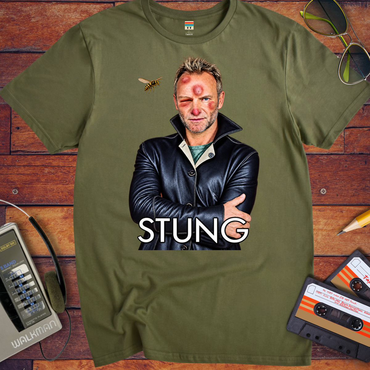 'Stung'  Funny T-Shirts
