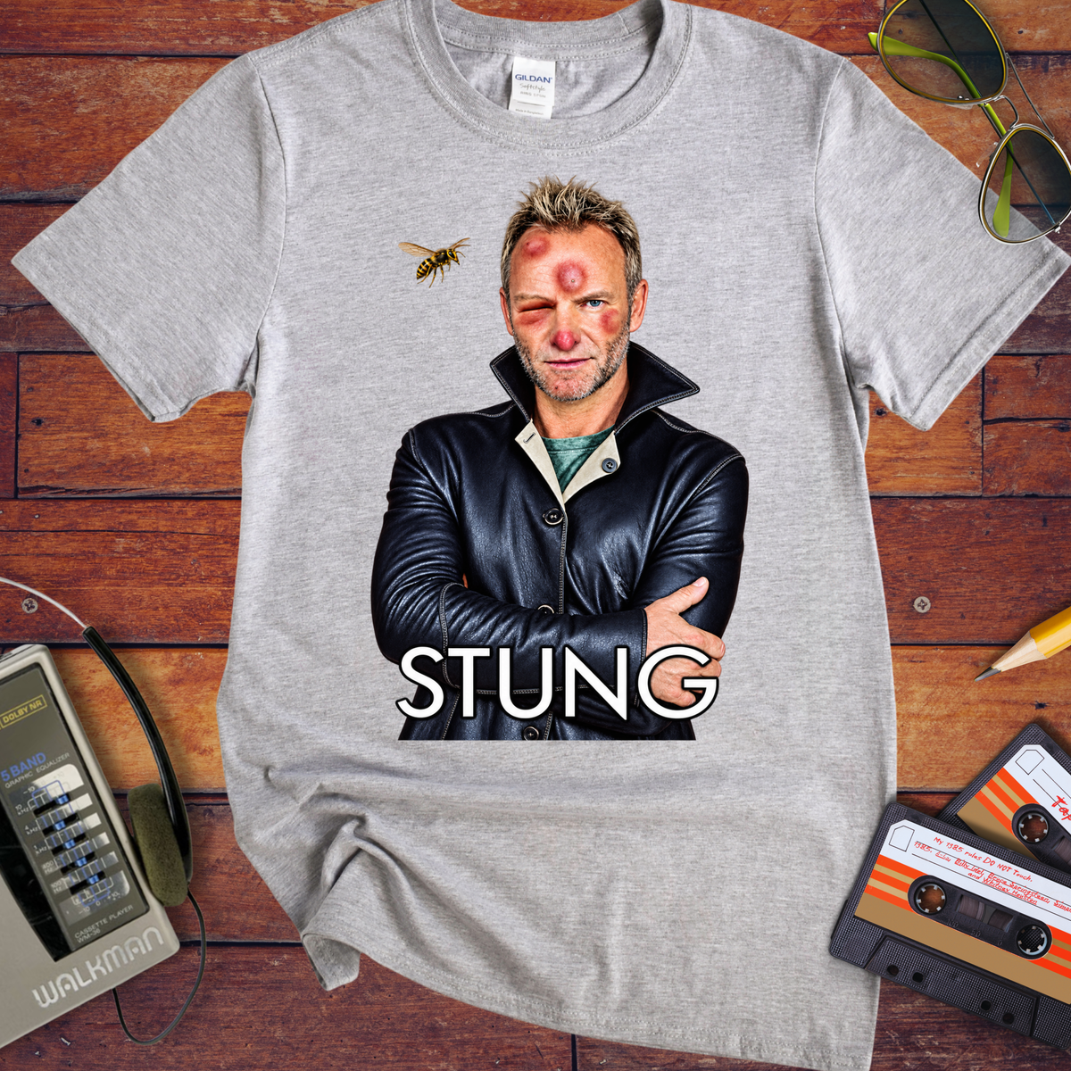 'Stung'  Funny T-Shirts