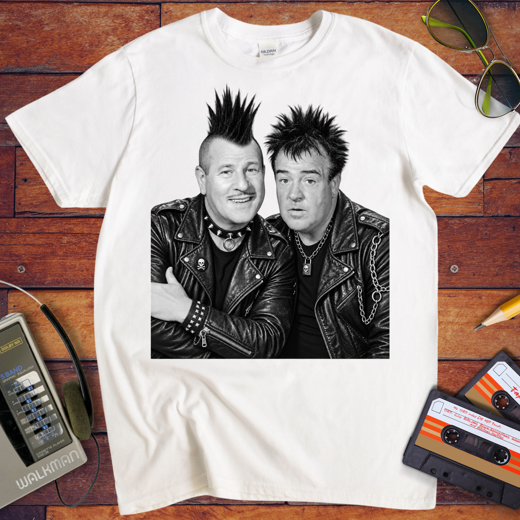 'Abbott and Costello punk Rocker V2'  Funny T-Shirts