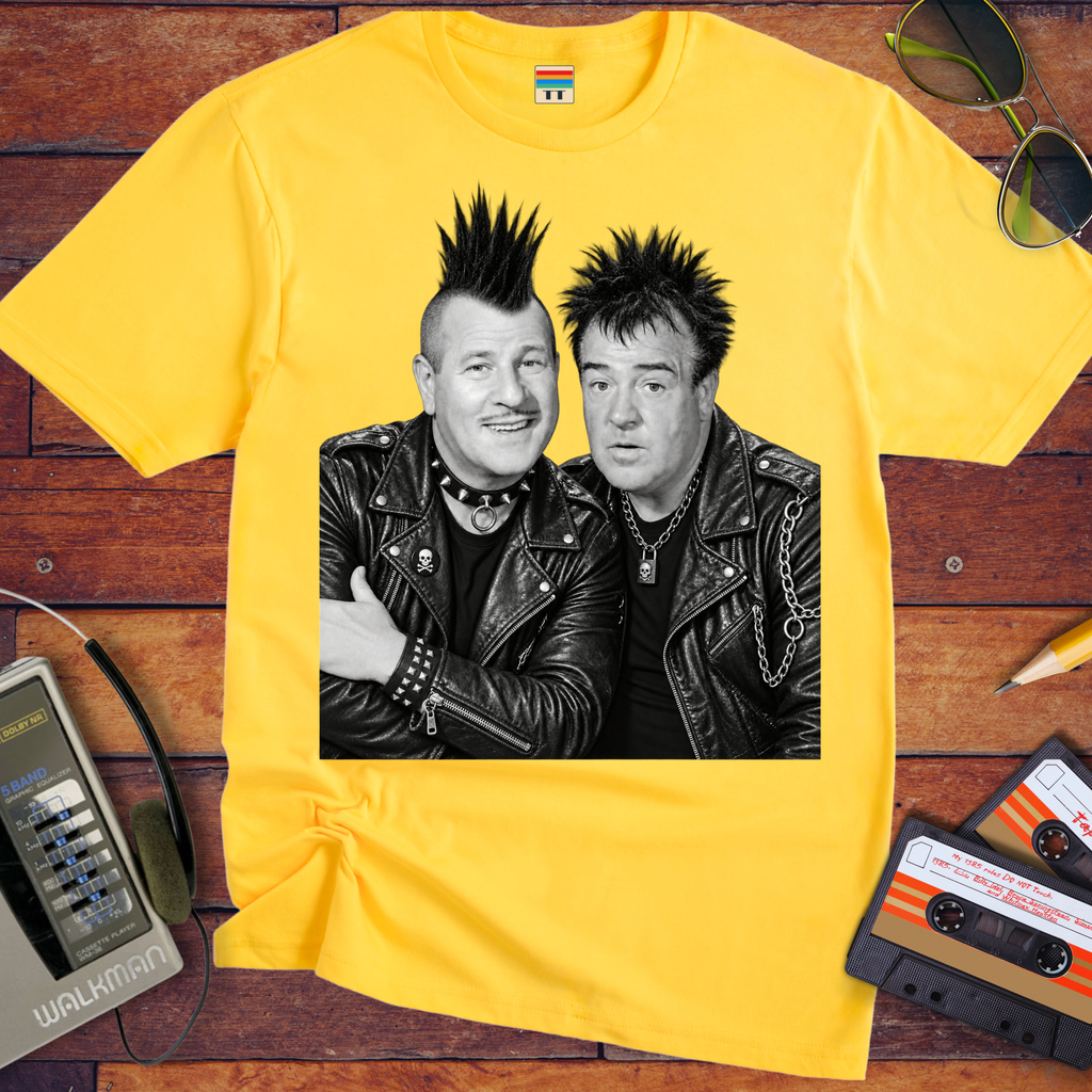 'Abbott and Costello punk Rocker V2'  Funny T-Shirts