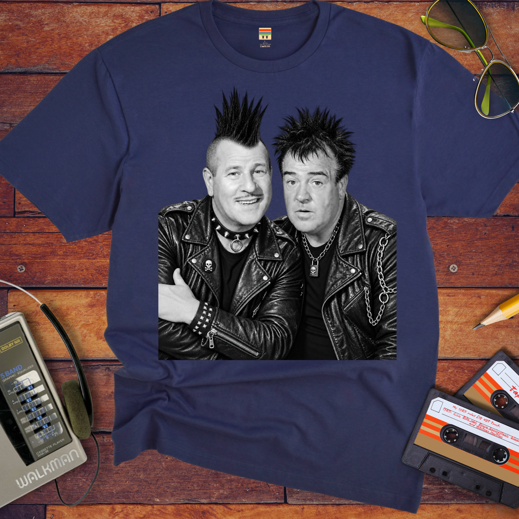 'Abbott and Costello punk Rocker V2'  Funny T-Shirts