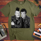 'Abbott and Costello punk Rocker V2'  Funny T-Shirts