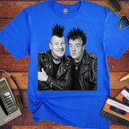 'Abbott and Costello punk Rocker V2'  Funny T-Shirts
