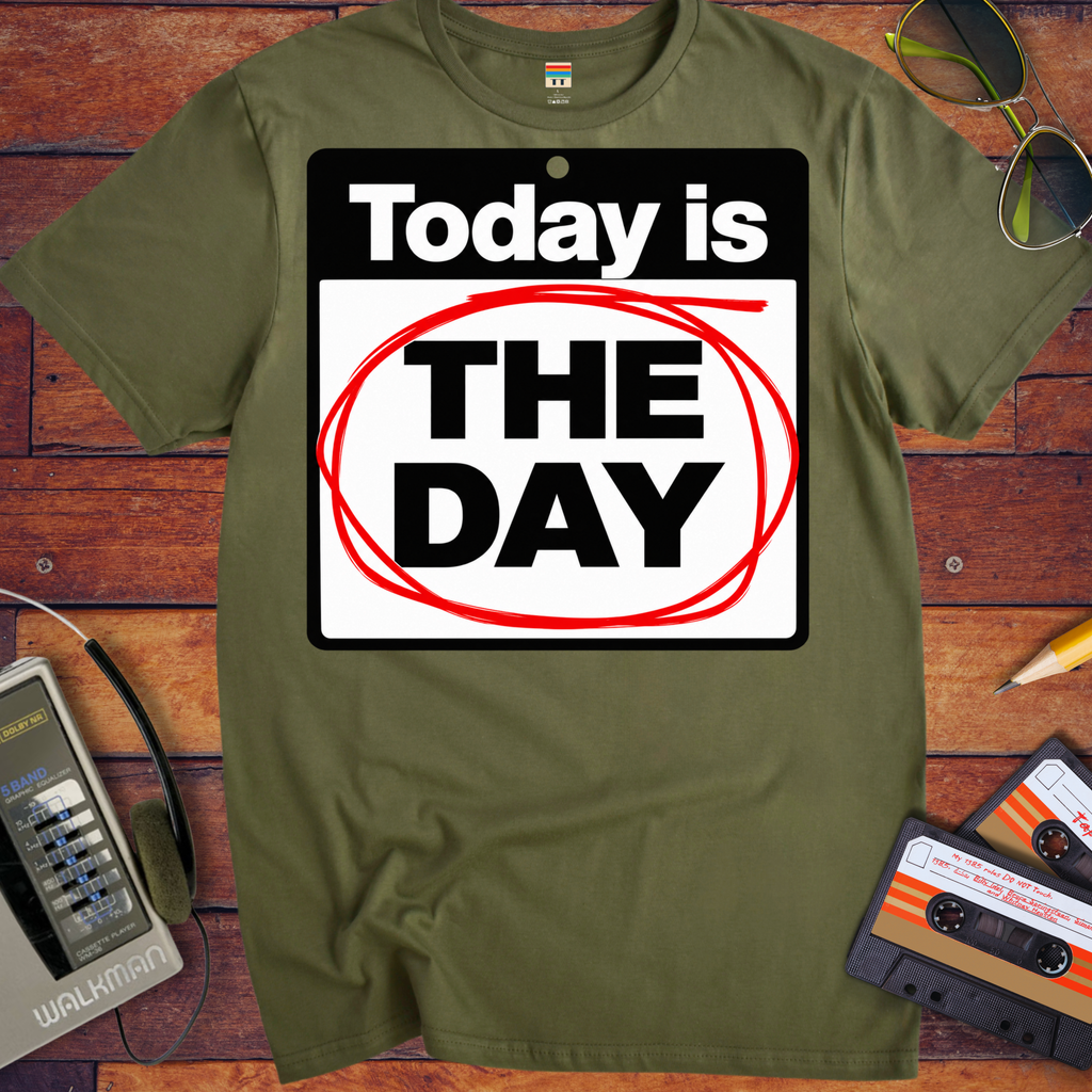 'Today is the day.' Funny T-Shirts