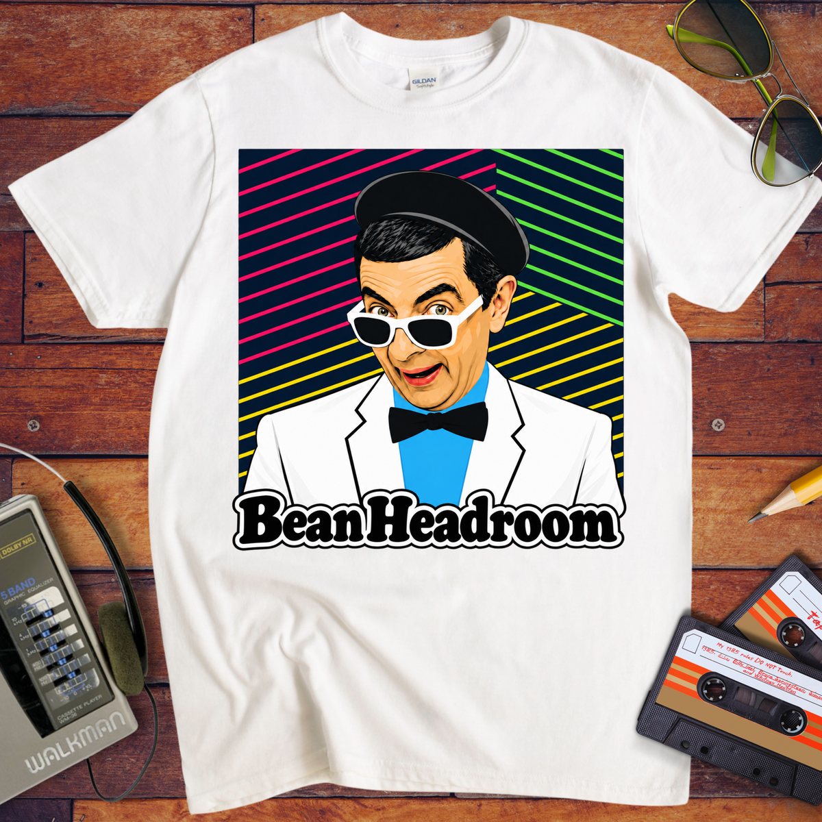 'Bean Headroom' Funny T-Shirts
