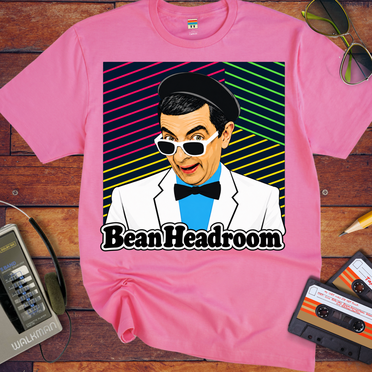 'Bean Headroom' Funny T-Shirts