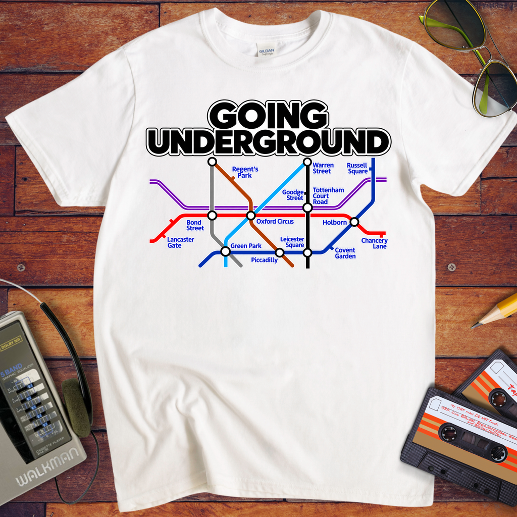 'Going Underground ' Funny T-Shirts