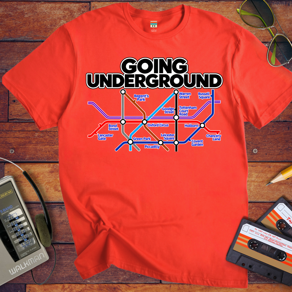 'Going Underground ' Funny T-Shirts