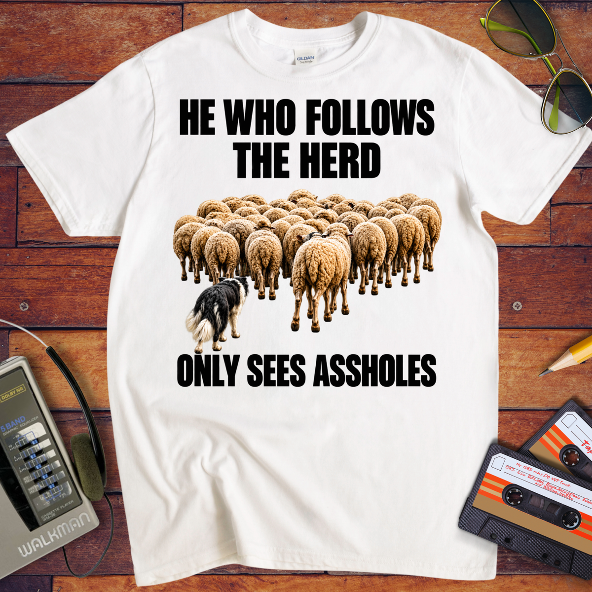 'He Who Follows The Herd' Funny T-Shirt