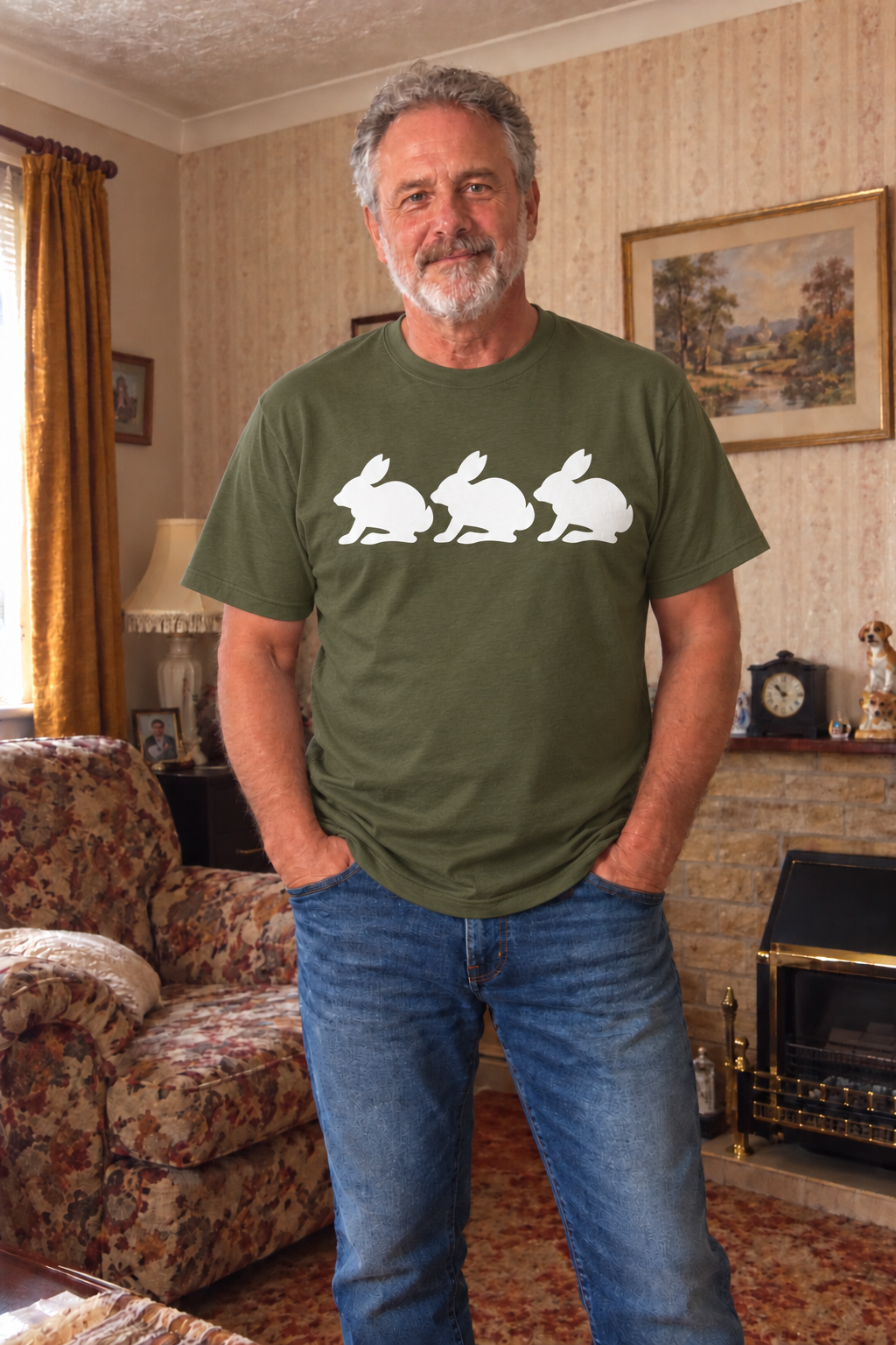'Rabbit, rabbit, rabbit' Funny T-Shirts
