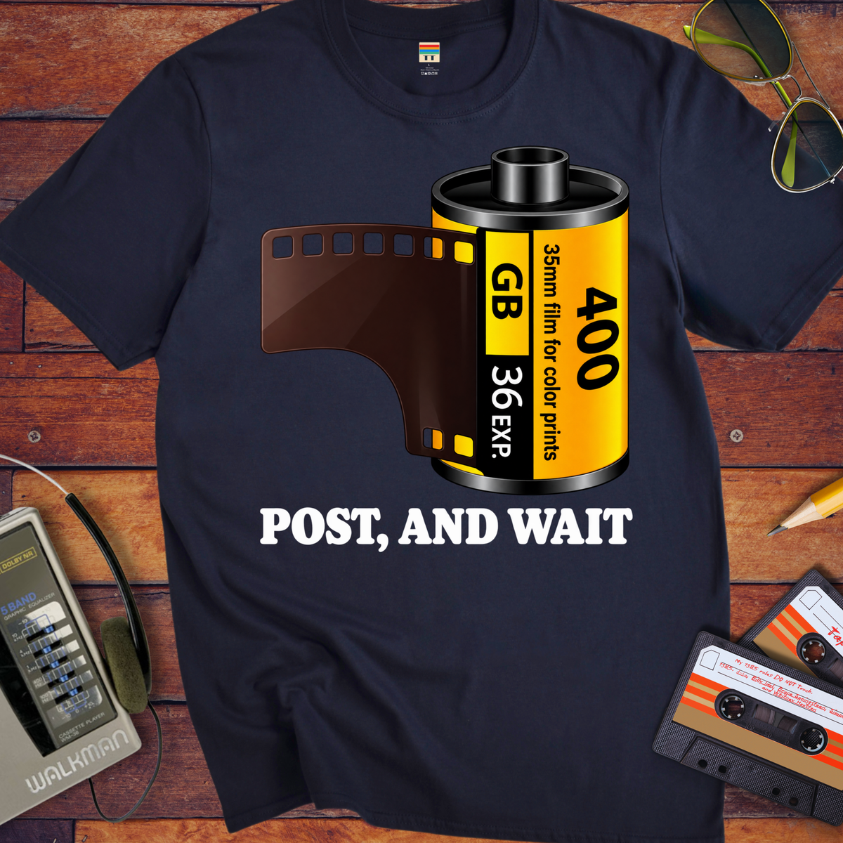 'Post, And Wait' Funny T-Shirts