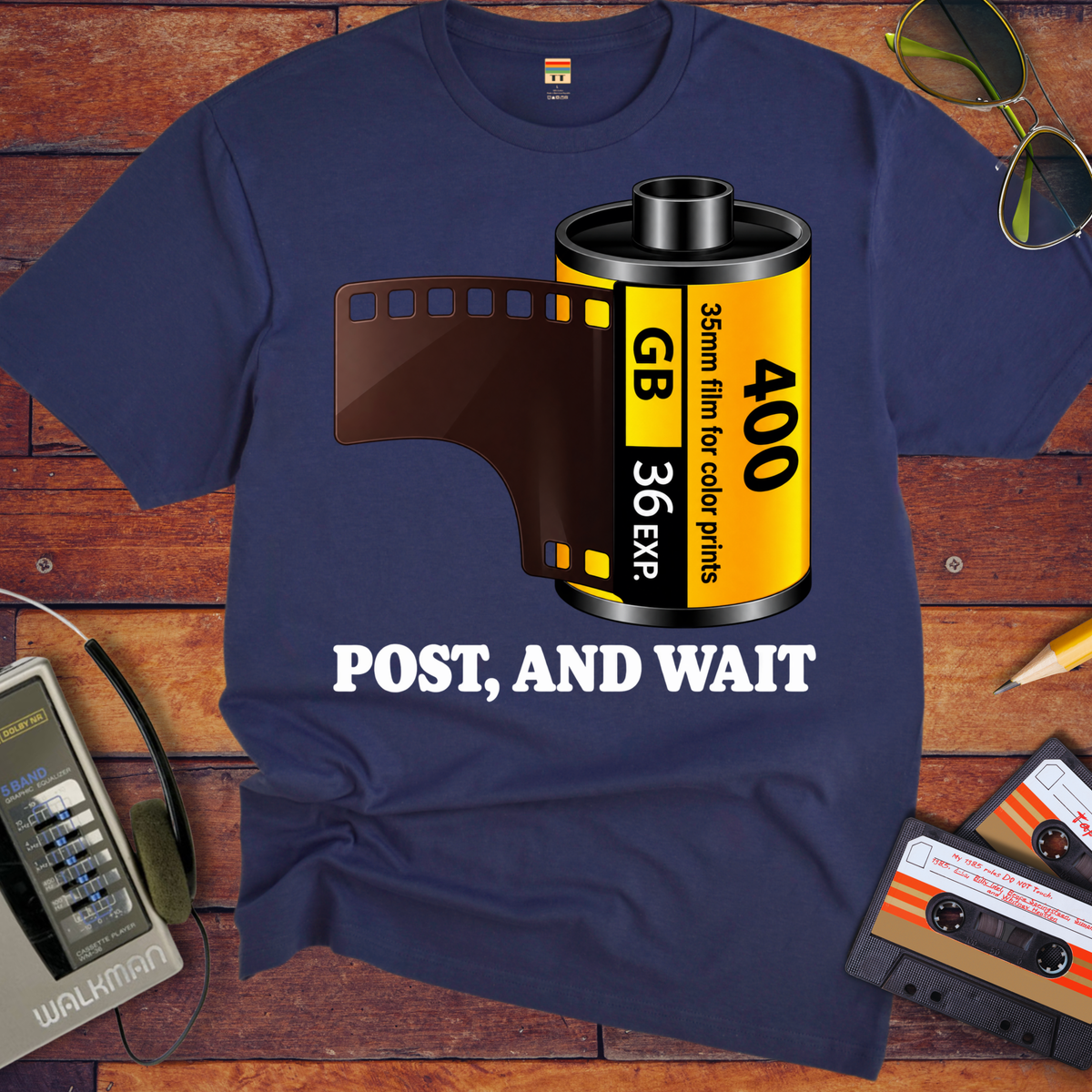 'Post, And Wait' Funny T-Shirts
