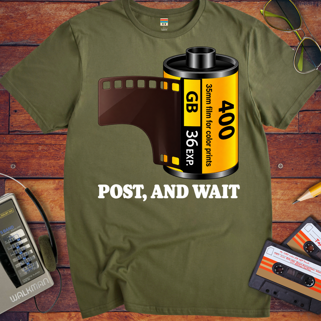 'Post, And Wait' Funny T-Shirts