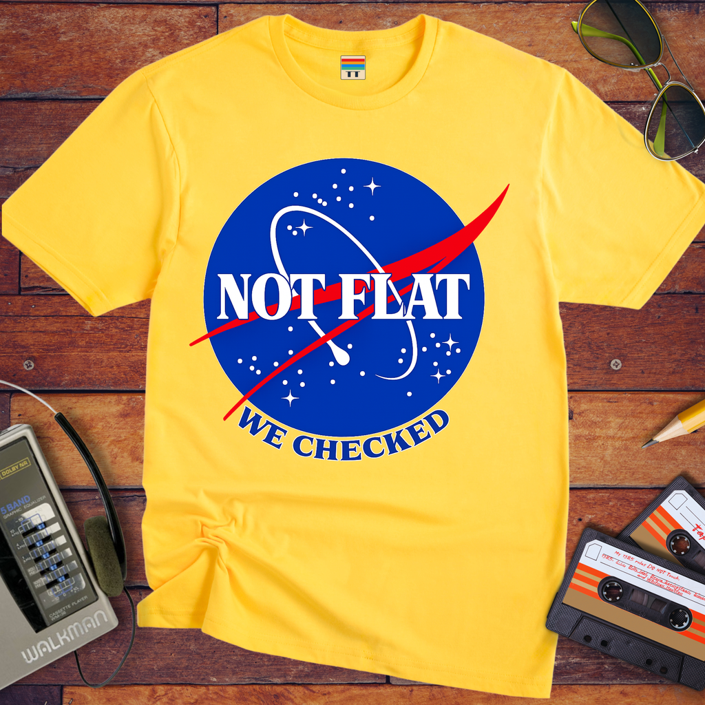 'Not Flat' Funny T-Shirt