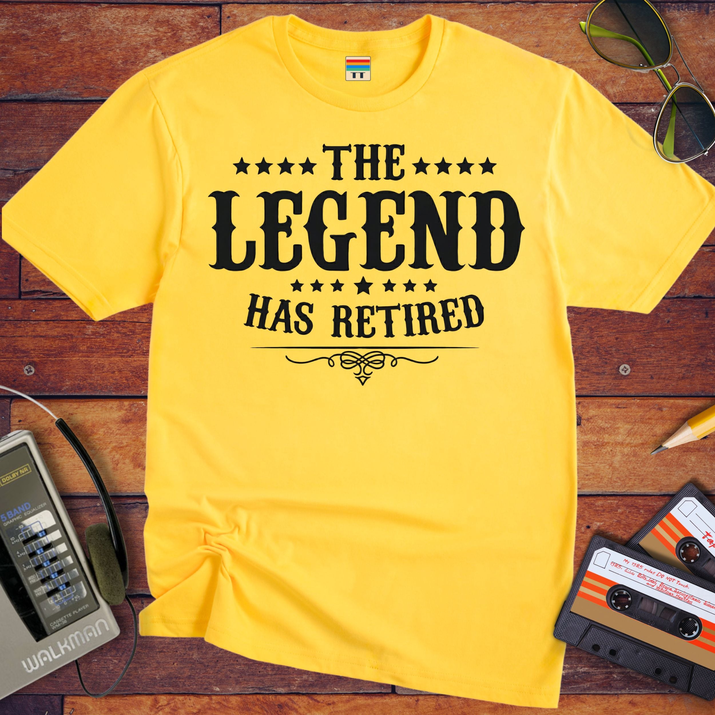 'The Legend Has Retired ' Funny T-Shirt