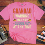 'Grandad Warning' Funny T-Shirt