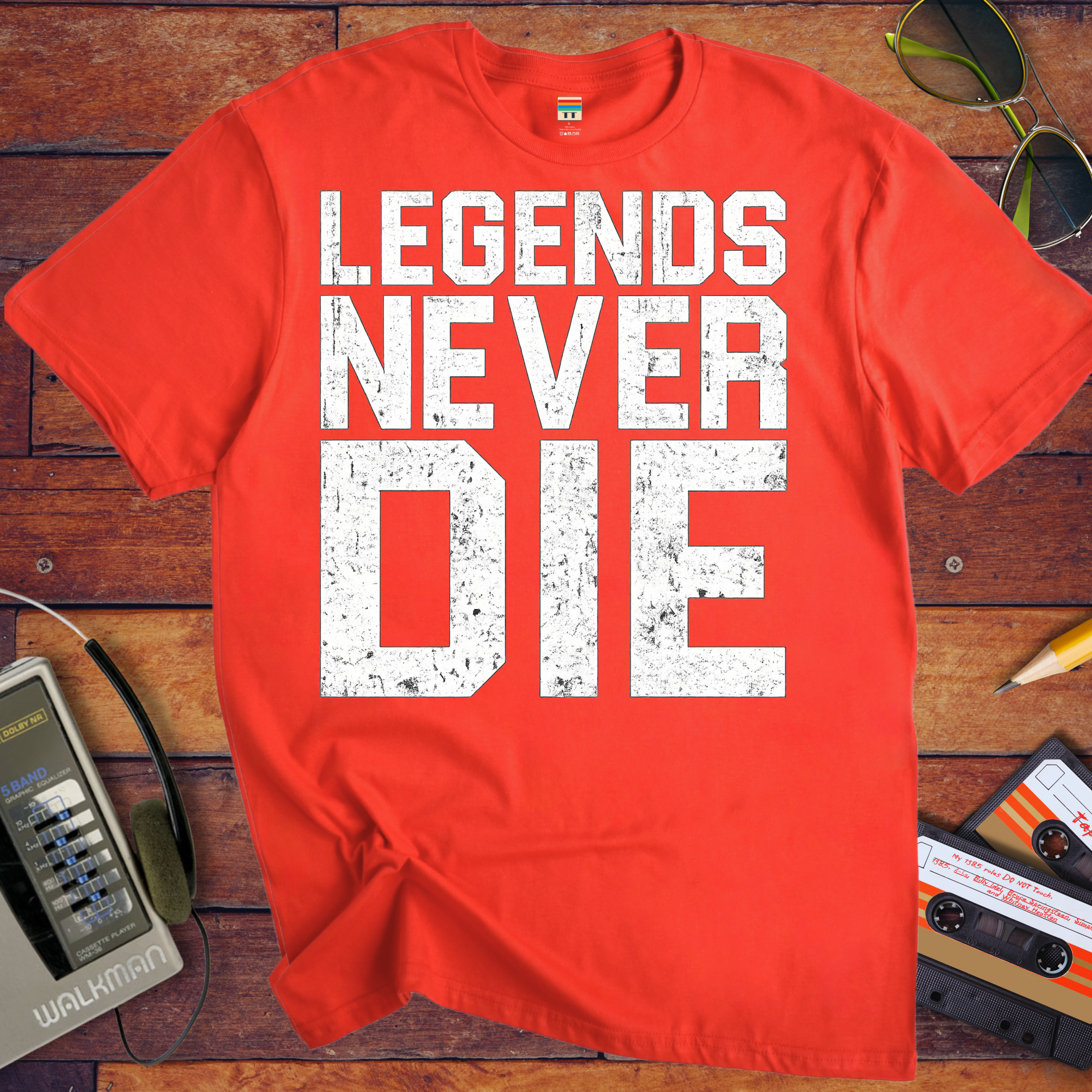 ' Old Legends Never Die ' Funny T-Shirt
