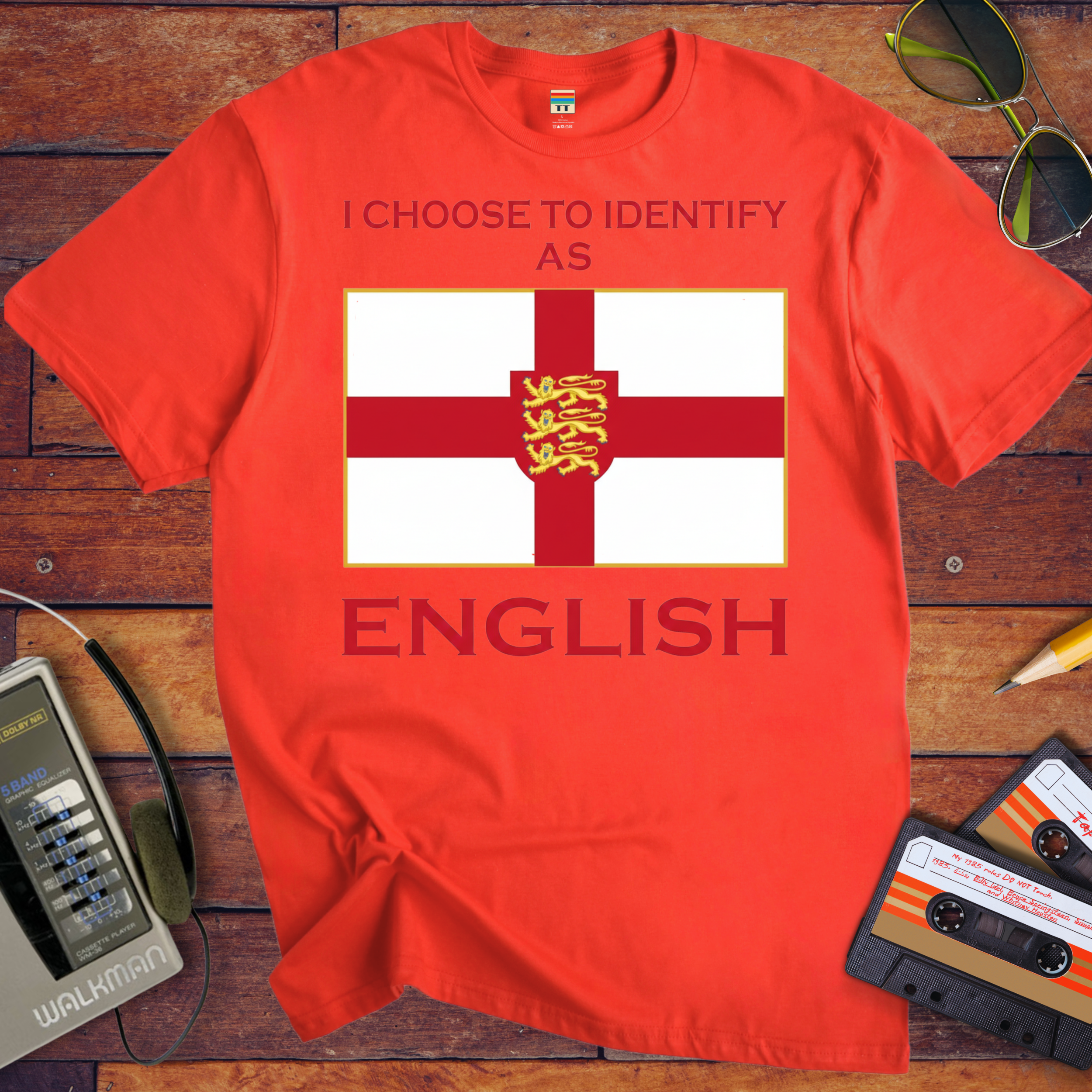 'I choose to identify as English' T-Shirt