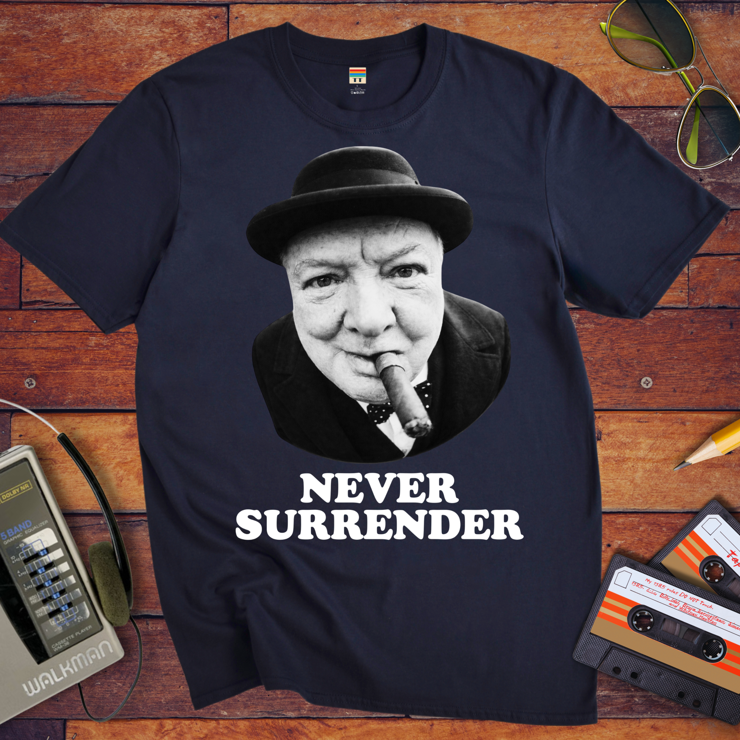 'Never Surrender'  Funny T-Shirt