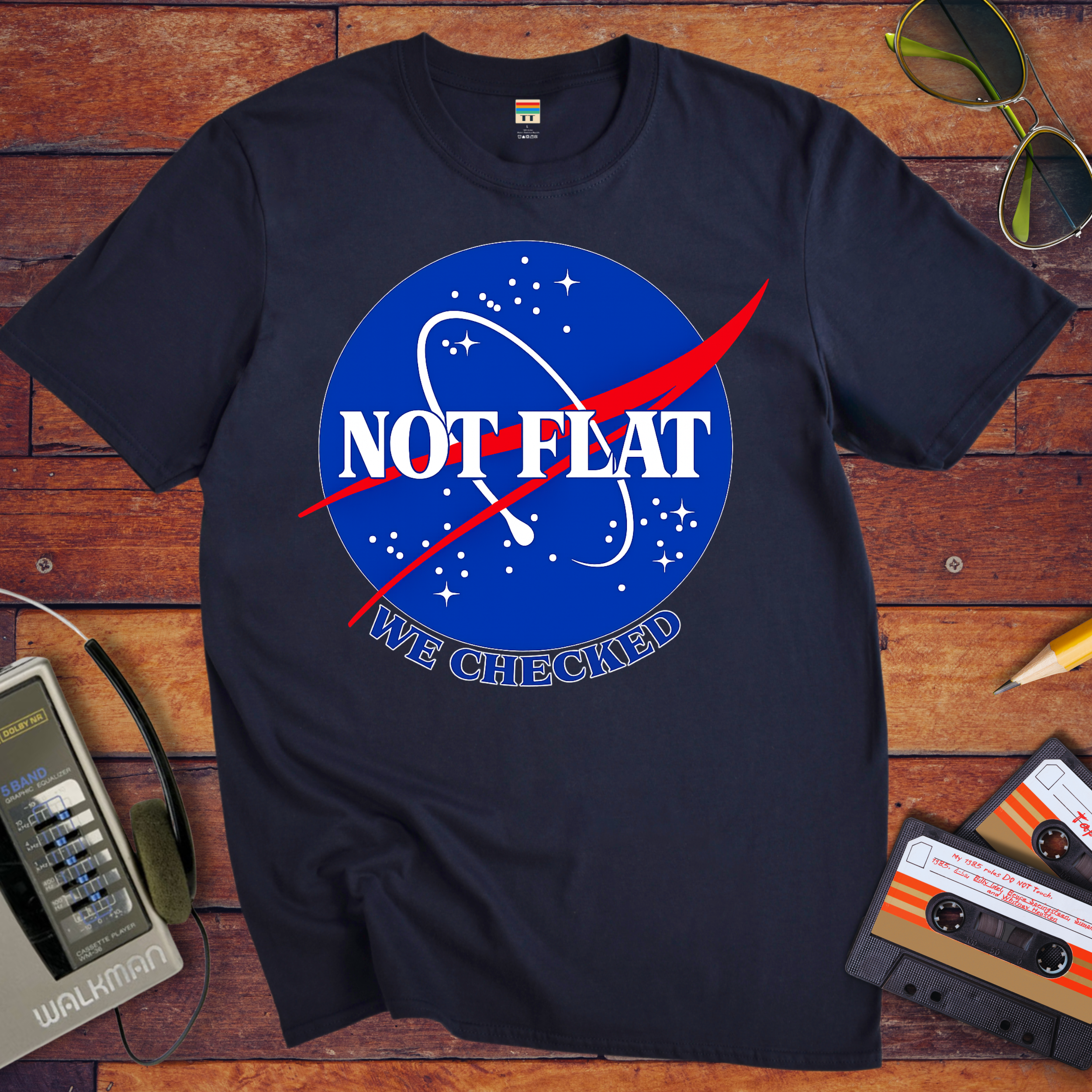 'Not Flat' Funny T-Shirt
