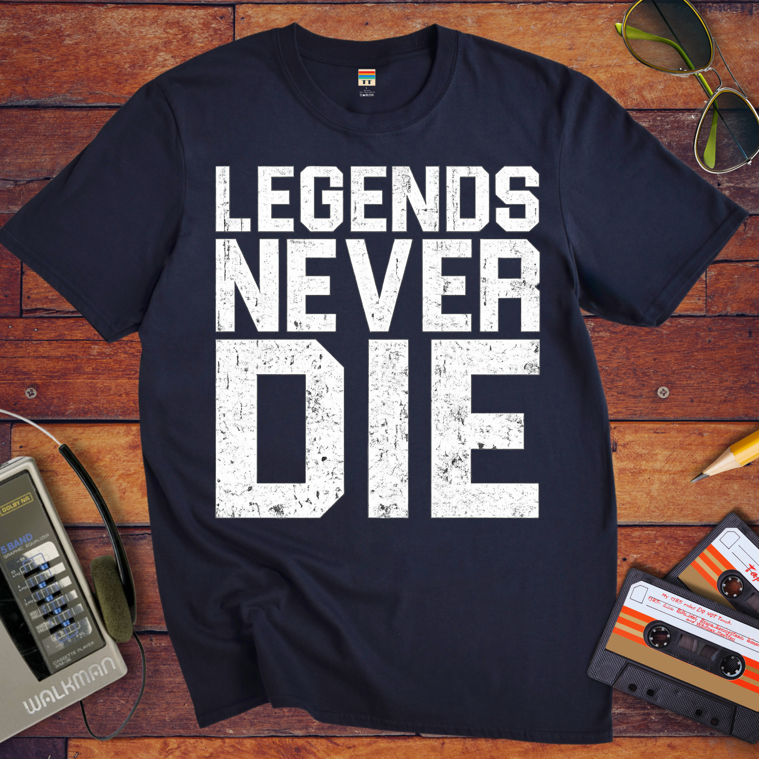 ' Old Legends Never Die ' Funny T-Shirt
