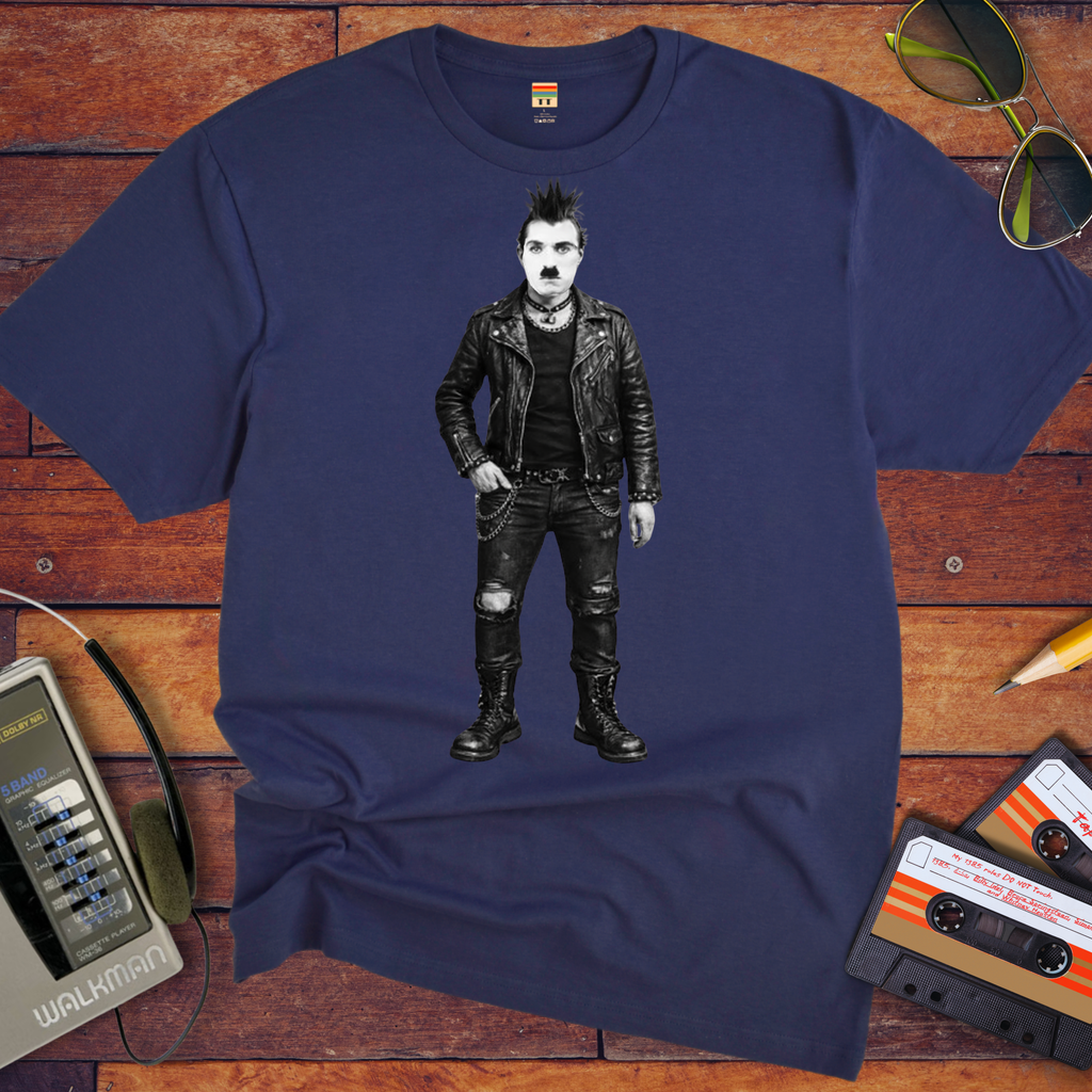 'Punk Chaplin Funny' Funny T-Shirt