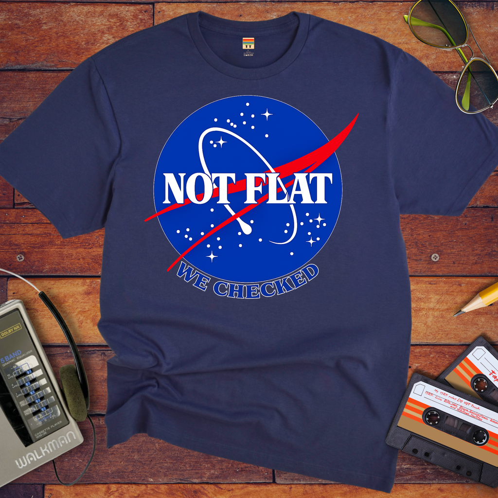 'Not Flat' Funny T-Shirt