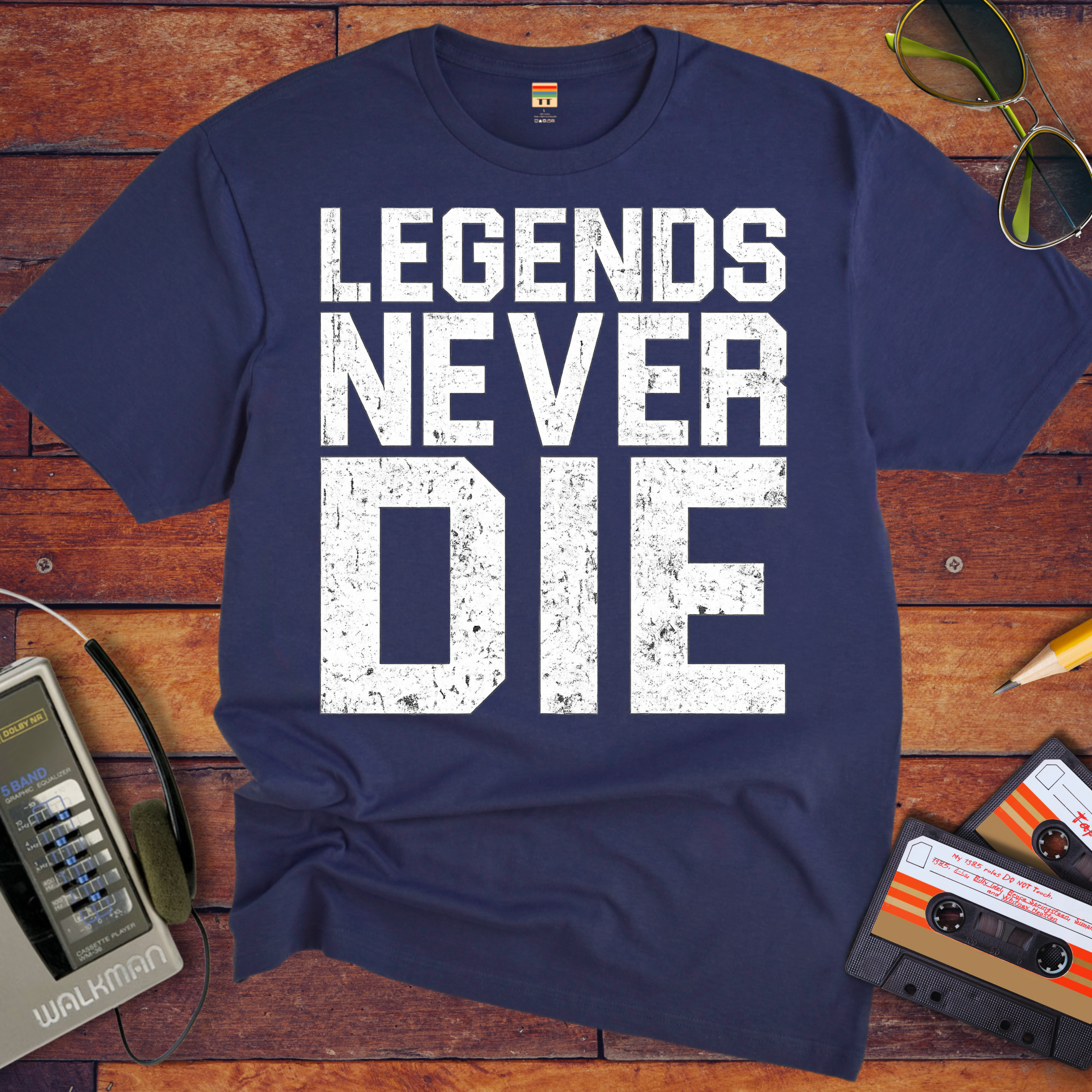 ' Old Legends Never Die ' Funny T-Shirt