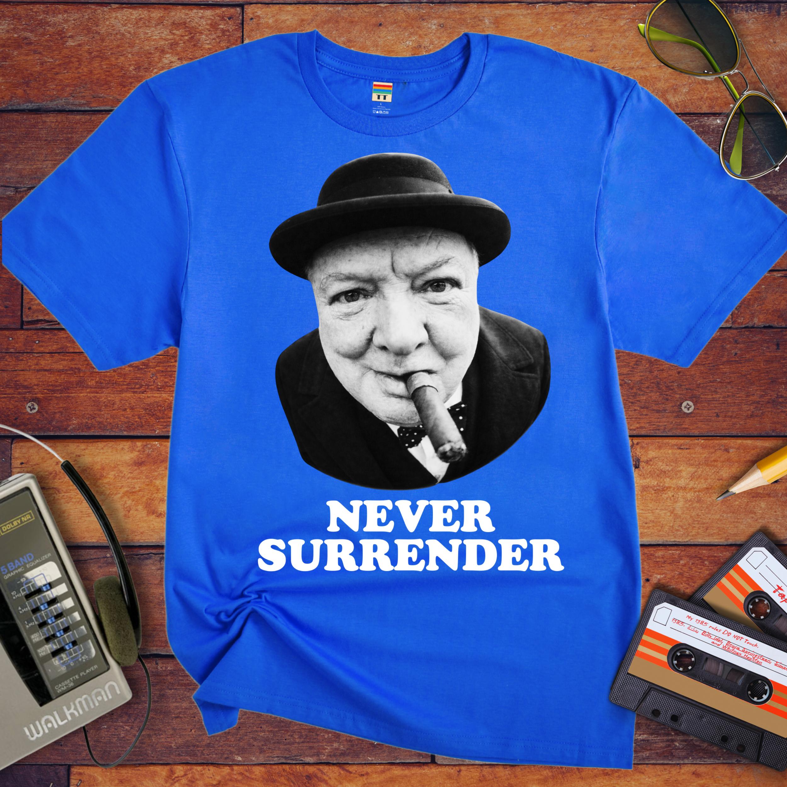 'Never Surrender'  Funny T-Shirt