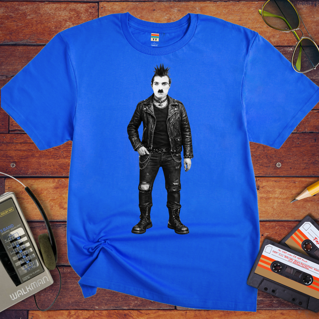 'Punk Chaplin Funny' Funny T-Shirt