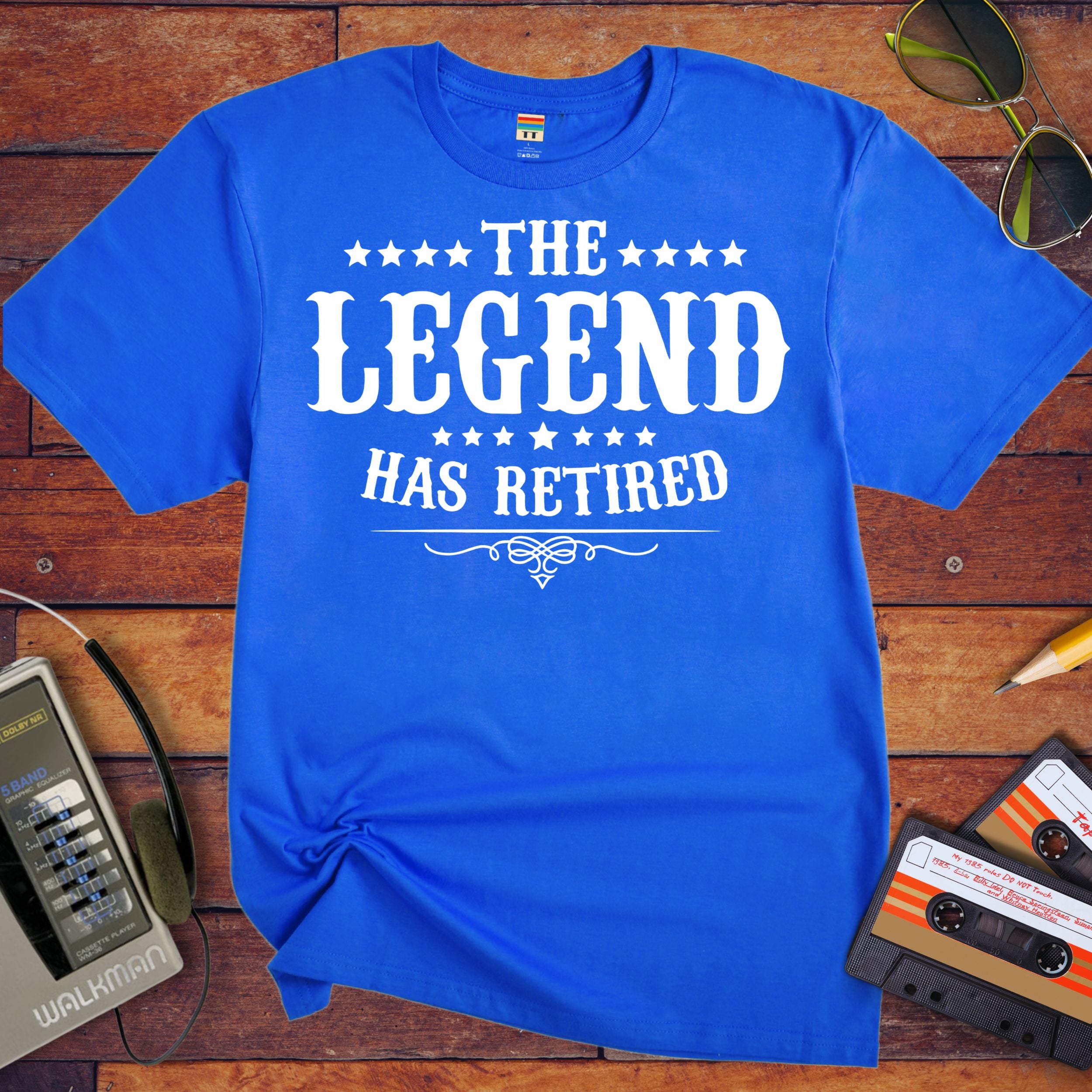 'The Legend Has Retired ' Funny T-Shirt